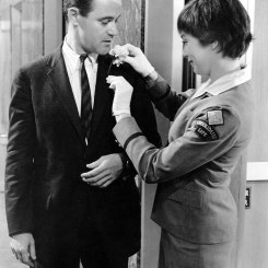 Jack Lemmon (left) and Shirley MacLaine (right) starred in the 1960 romantic comedy "The Apartment," which won five Oscars® including Best Picture.