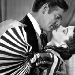 Clark Gable and Vivien Leigh in "Gone with the Wind"